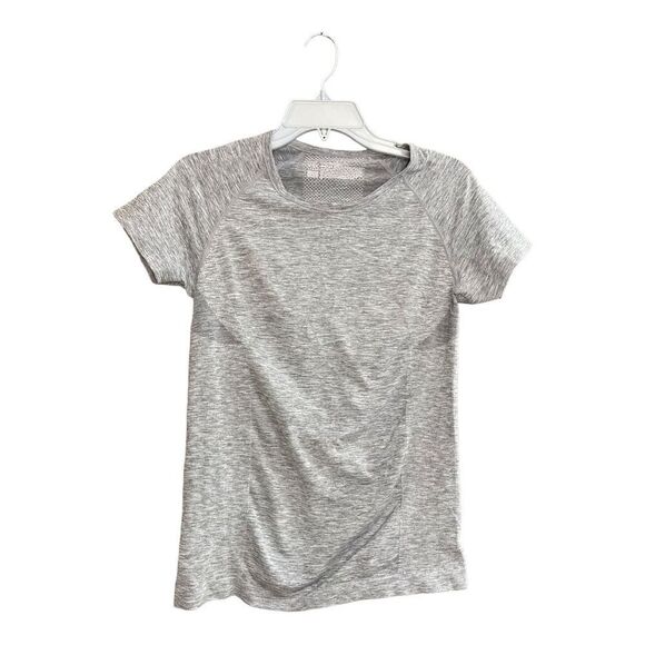 Victoria’s Secret sport grey short sleeve workout top size large - Picture 3 of 12